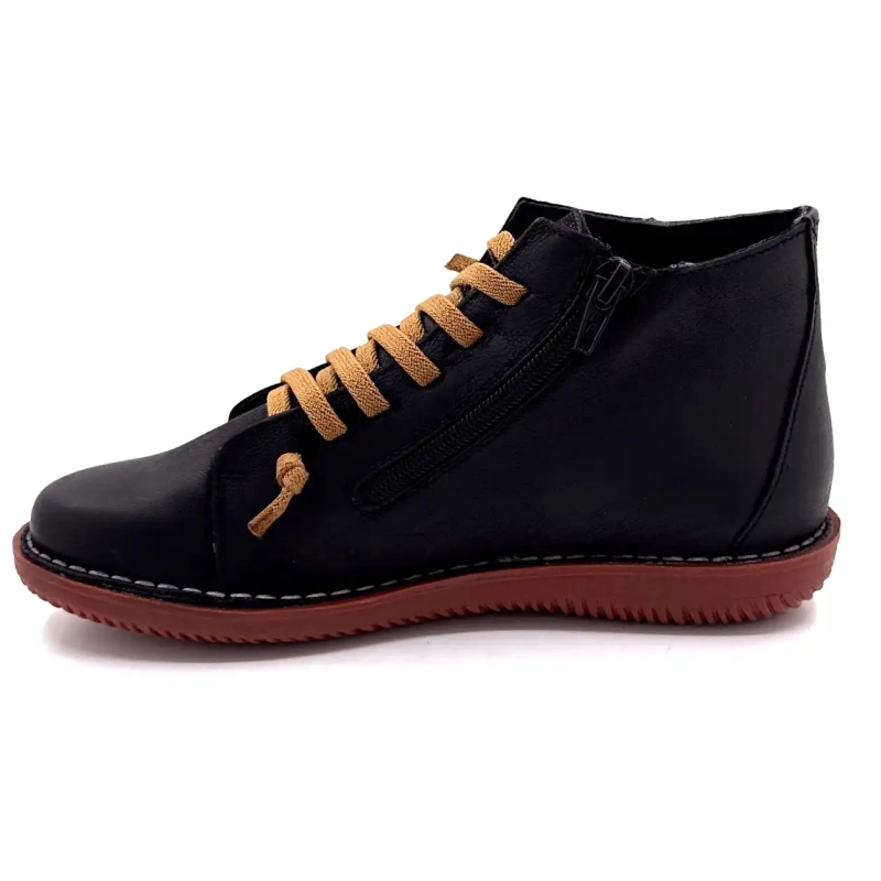 Chacal 7210 R Pelle Nera Ivoire Chaussures