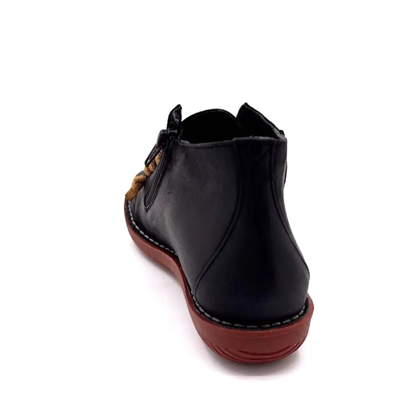 Chacal 7210 R Pelle Nera Ivoire Chaussures