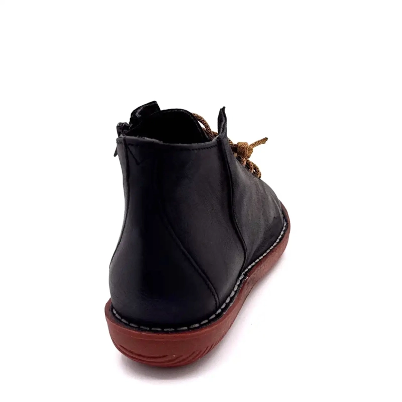 Chacal 7210 R Schwarzes Leder Ivoire Chaussures