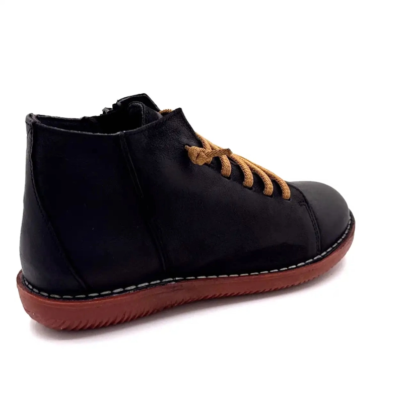 Chacal 7210 R Fekete Bőr Ivoire Chaussures