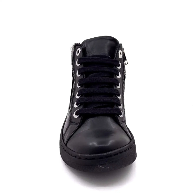 Chacal 7336 Pelle Nera Ivoire Chaussures