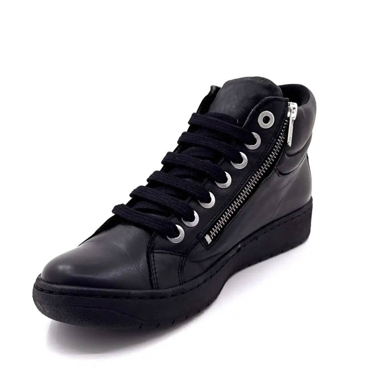 Chacal 7336 Pelle Nera Ivoire Chaussures