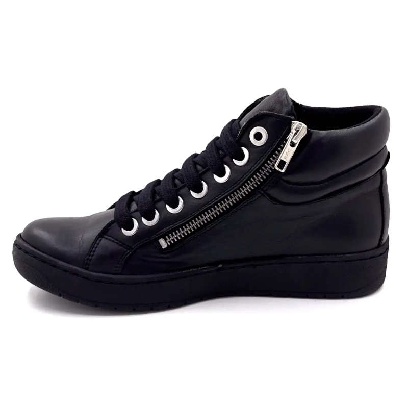 Chacal 7336 Cuir Noir Ivoire Chaussures