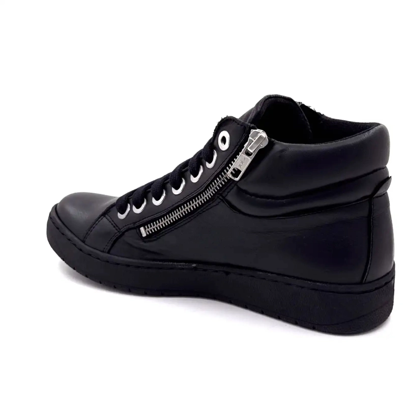 Chacal 7336 Pelle Nera Ivoire Chaussures