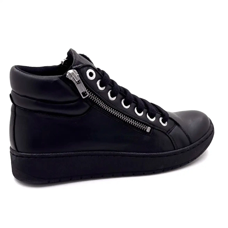 Chacal 7336 Svart Lær Ivoire Chaussures
