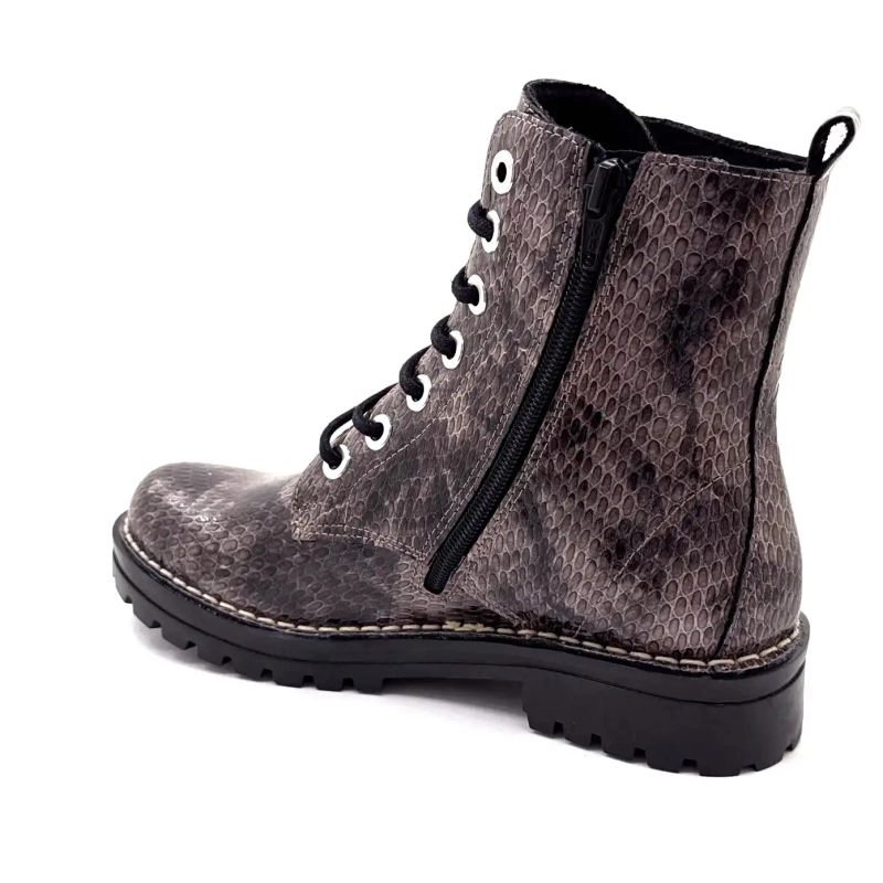 Chacal 7240 Charol Rept Estampado Gris Ivoire Chaussures