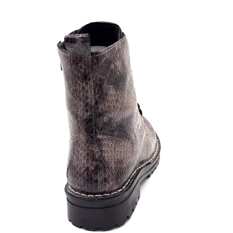 Chacal 7240 Patent Leather Rept Grey Print Ivoire Chaussures