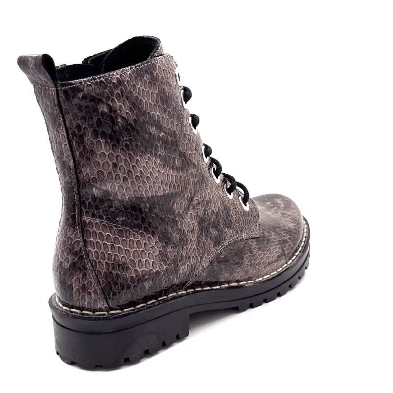 Chacal 7240 Lackleder Rept Grau Print Ivoire Chaussures