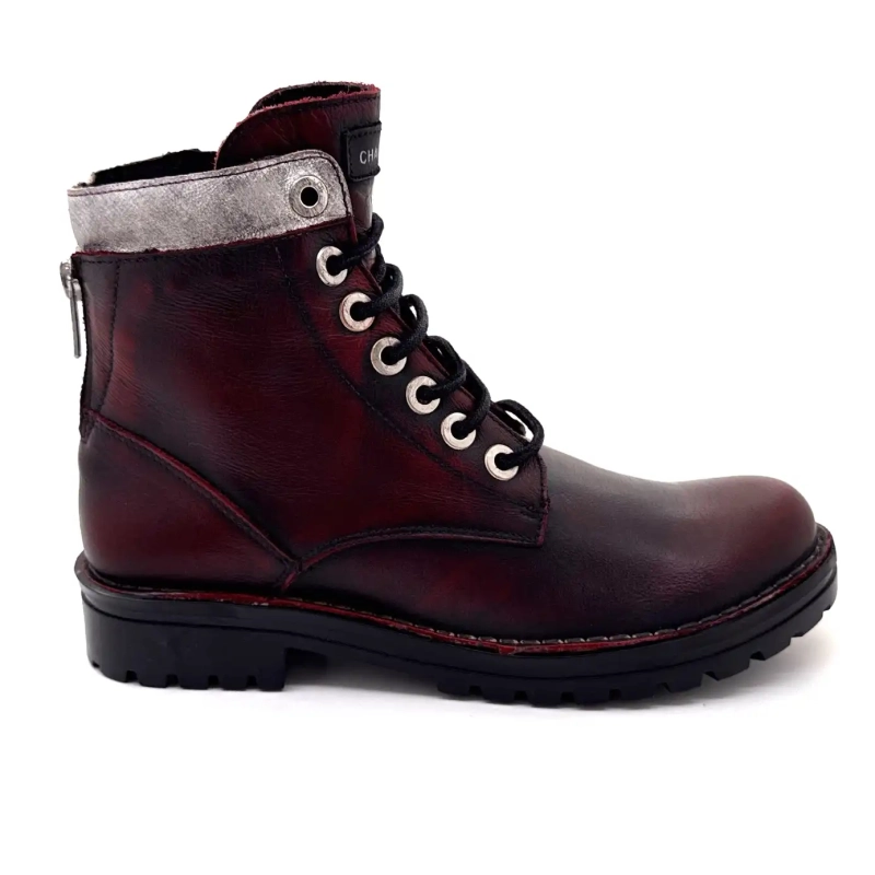 Chacal 7242 Cuir Bordeaux Ivoire Chaussures