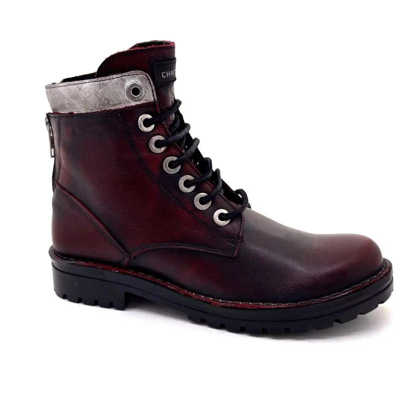 Chacal 7242 Cuir Bordeaux Ivoire Chaussures