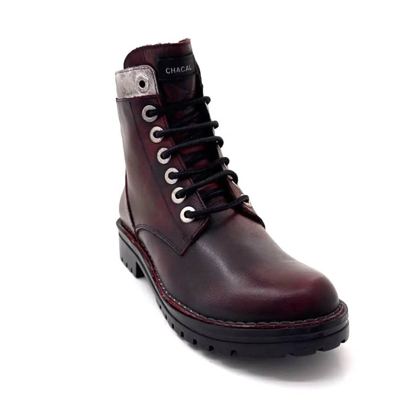 Chacal 7242 Cuir Bordeaux Ivoire Chaussures
