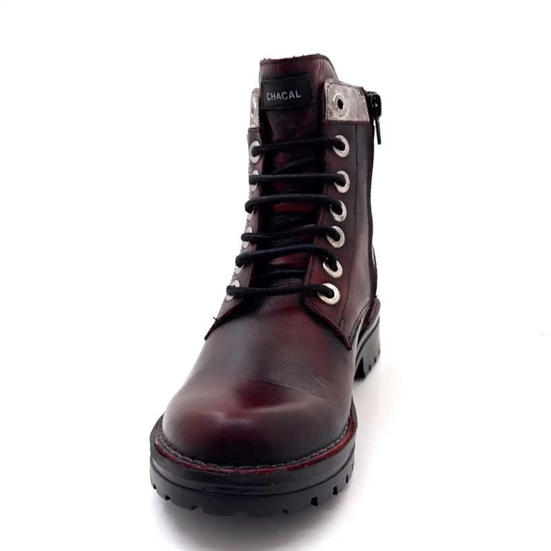 Chacal 7242 Cuir Bordeaux Ivoire Chaussures