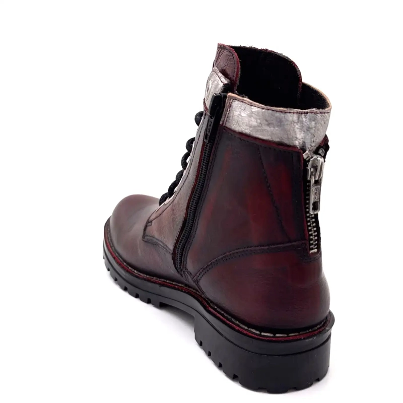 Chacal 7242 Cuir Bordeaux Ivoire Chaussures