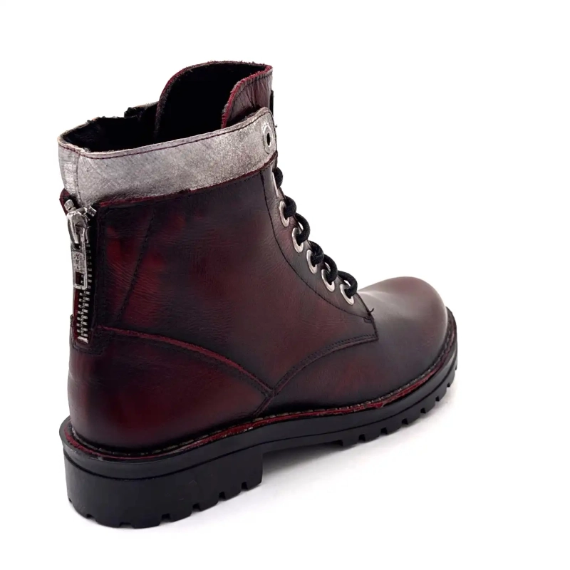 Chacal 7242 Cuir Bordeaux Ivoire Chaussures