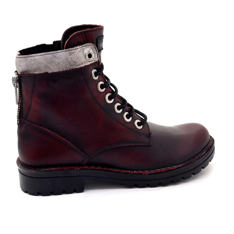 Chacal 7242 Cuir Bordeaux Ivoire Chaussures