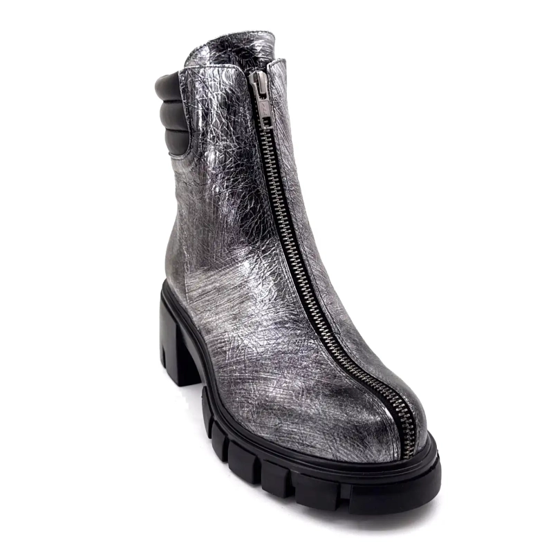 Fruit 9254 Pelle Grigio Metallizzato Ivoire Chaussures