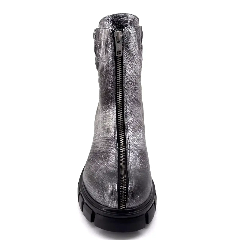 Fruit 9254 Metallic Grey Leather Ivoire Chaussures