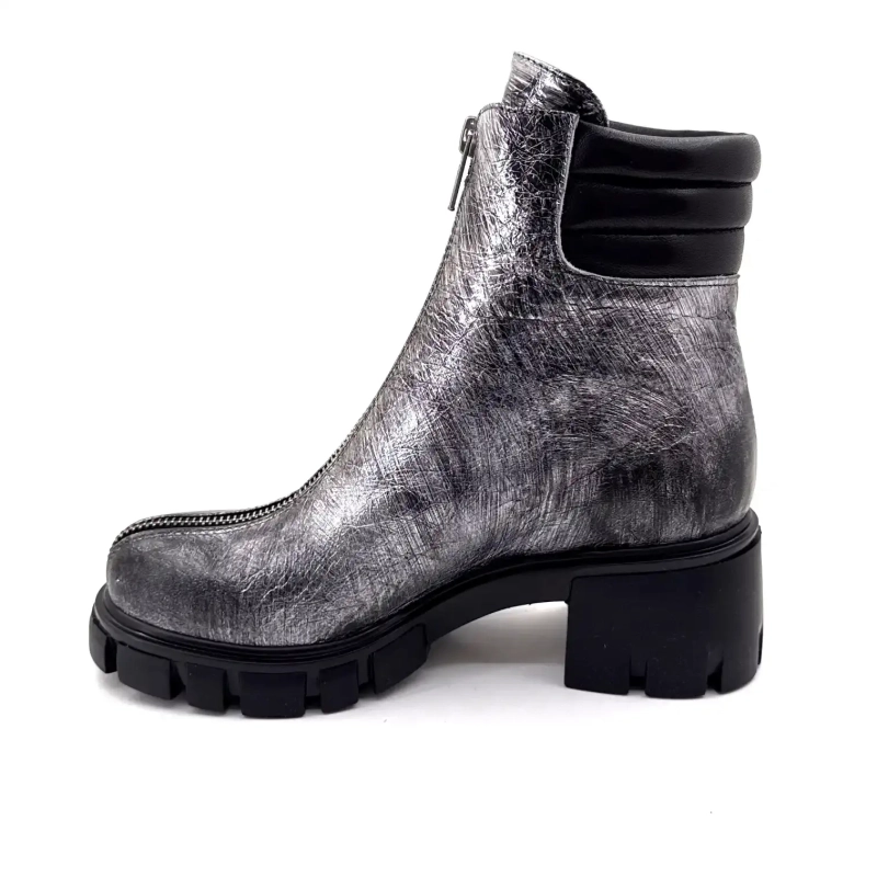 Fruit 9254 Metallic Grijs Leer Ivoire Chaussures