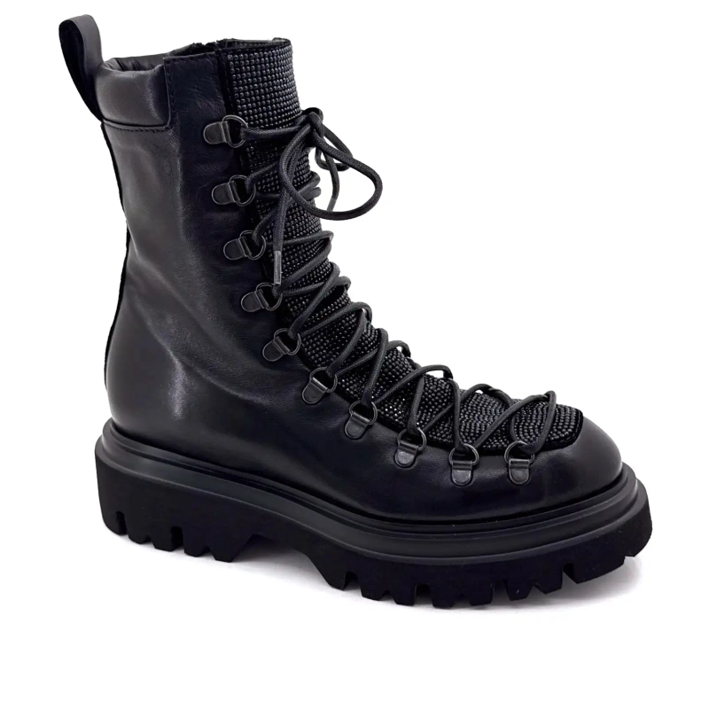 Fruit 9378 Czarna skóra Ivoire Chaussures