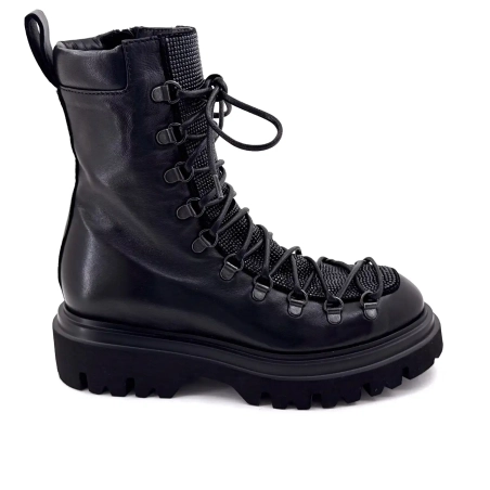 Fruit 9378 Black Leather Ivoire Chaussures