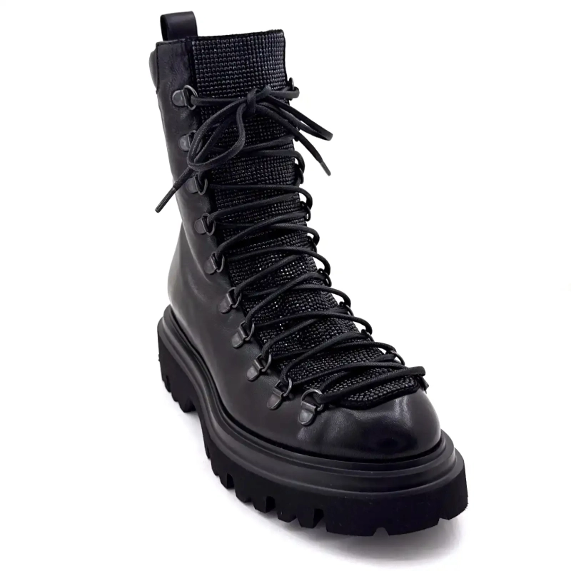 Φρούτα 9378 Μαύρο Δέρμα Ivoire Chaussures