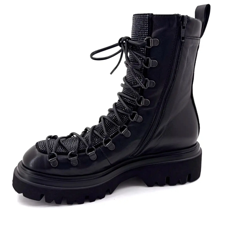 Frugt 9378 Sort Læder Ivoire Chaussures