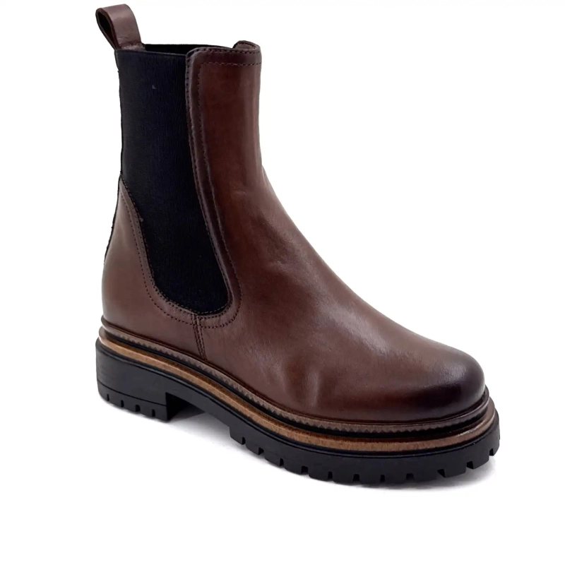 Mjus T60204 105 Leder Schokolade Ivoire Chaussures