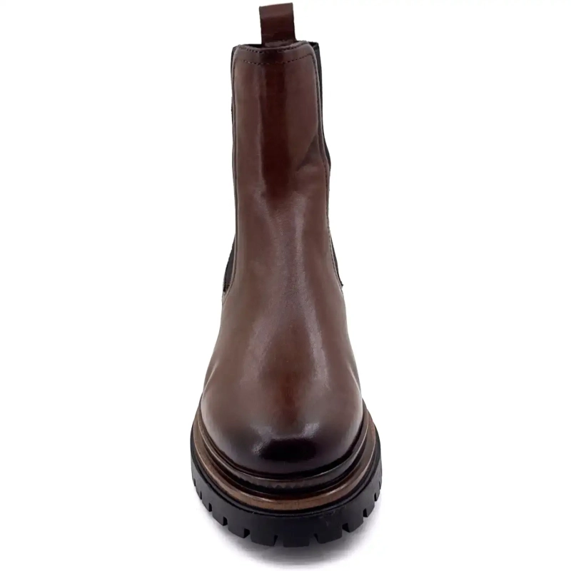 Mjus T60204 105 Couro Chocolate Ivoire Chaussures