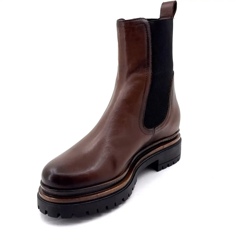 Mjus T60204 105 Leder Schokolade Ivoire Chaussures