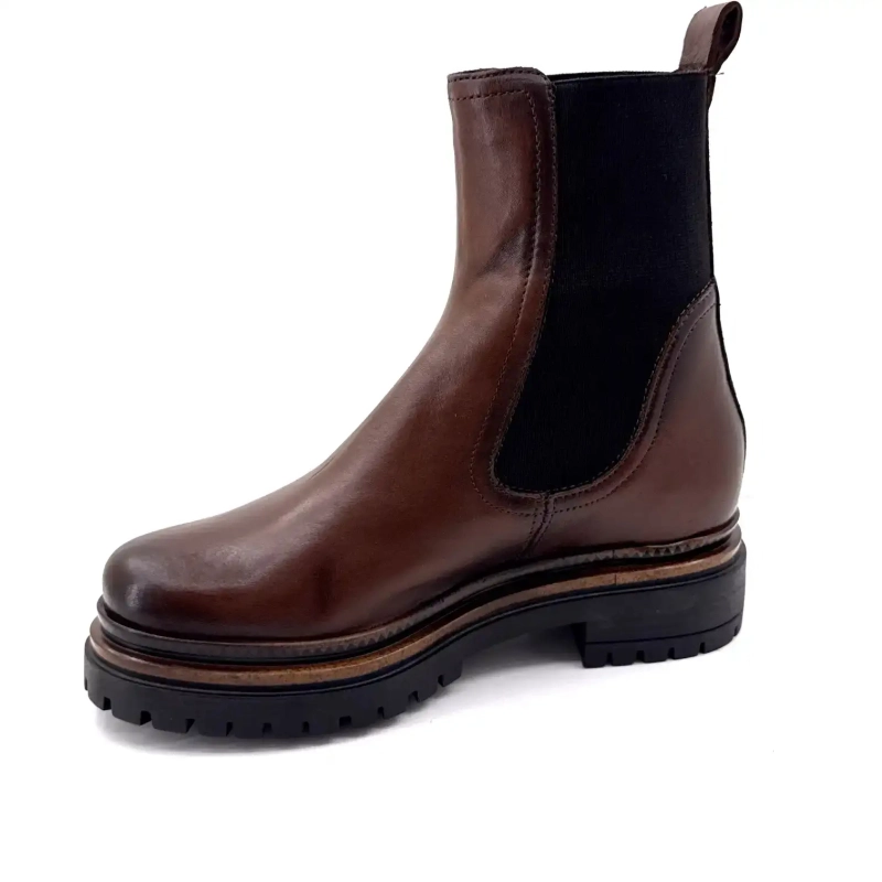 Mjus T60204 105 Bőr Csokoládé Ivoire Chaussures