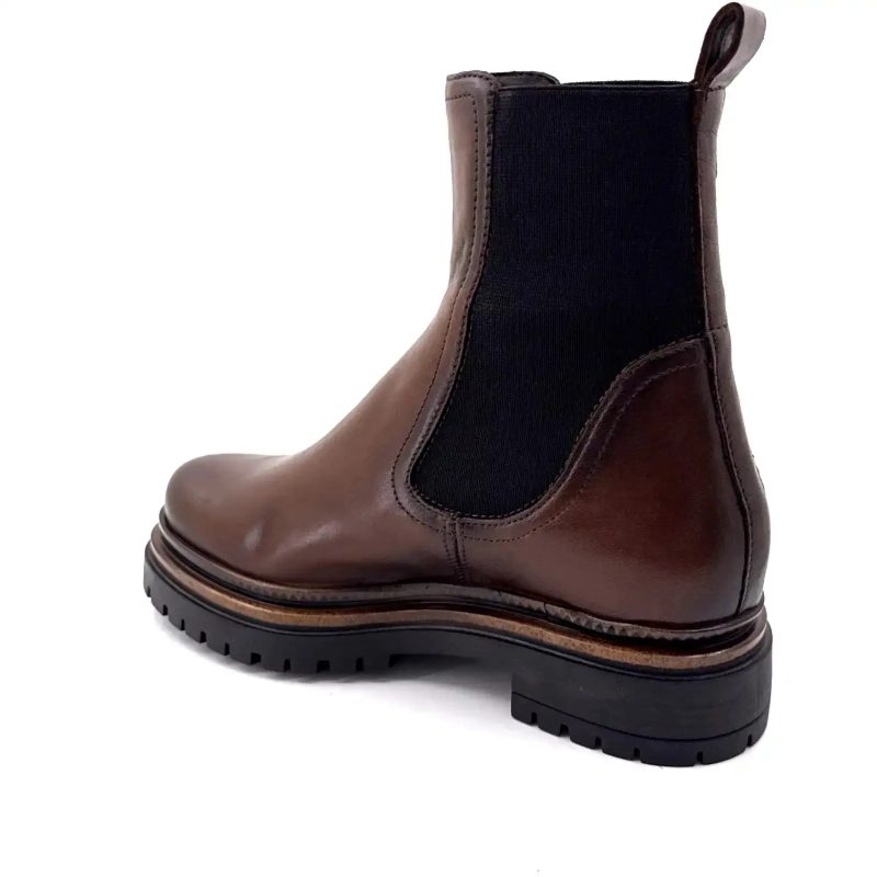 Mjus T60204 105 Couro Chocolate Ivoire Chaussures