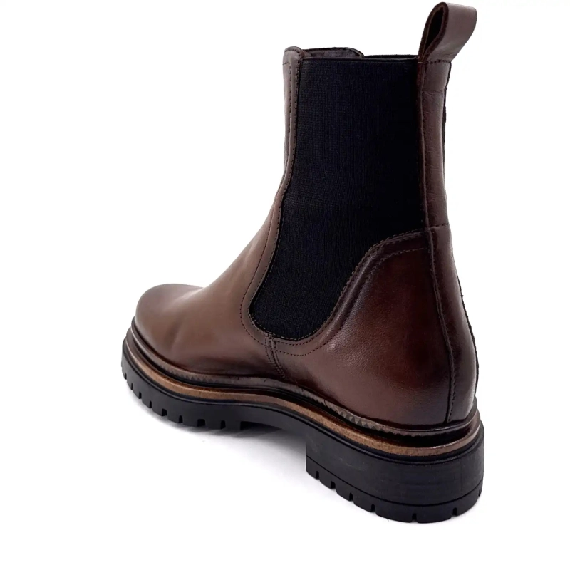 Mjus T60204 105 Couro Chocolate Ivoire Chaussures