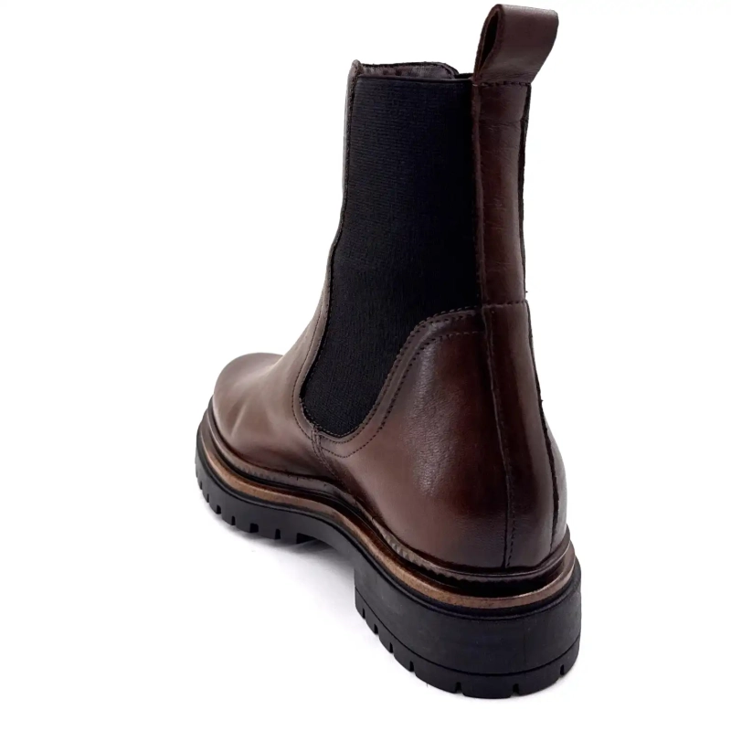 Mjus T60204 105 Couro Chocolate Ivoire Chaussures