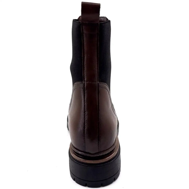 Mjus T60204 105 Chokolade Læder Ivoire Chaussures