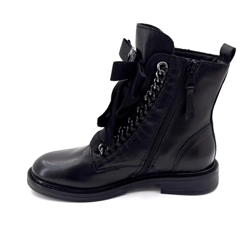 Mjus T81204 102 Cuir Noir Bijoux Ivoire Chaussures