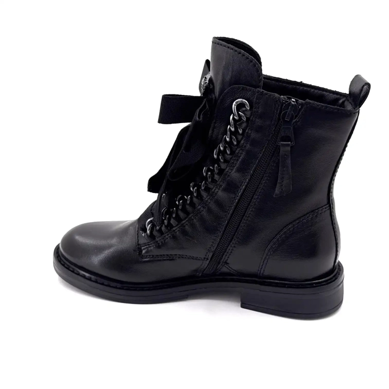 Mjus T81204 102 Cuir Noir Bijoux Ivoire Chaussures