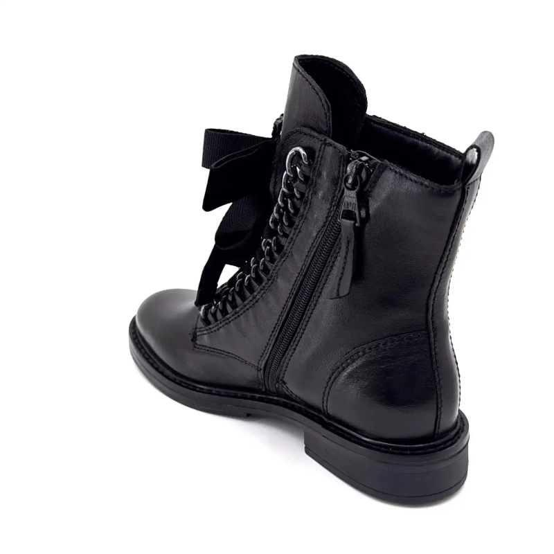 Mjus T81204 102 Cuir Noir Bijoux Ivoire Chaussures