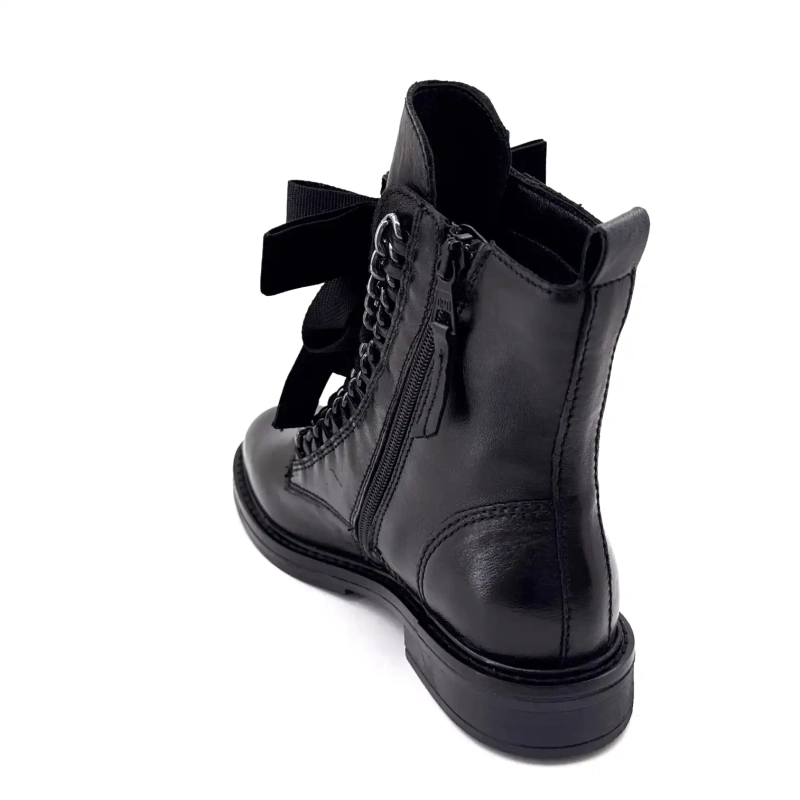 Mjus T81204 102 Cuir Noir Bijoux Ivoire Chaussures