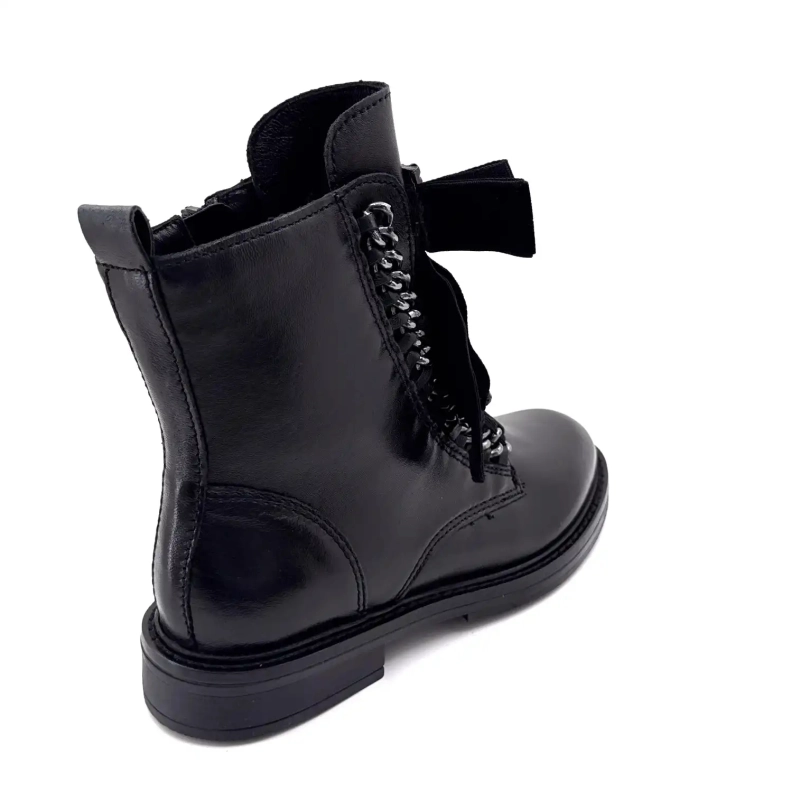 Mjus T81204 102 Cuir Noir Bijoux Ivoire Chaussures