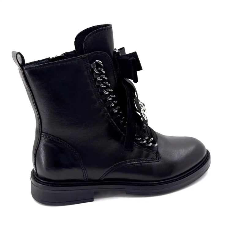 Mjus T81204 102 Cuir Noir Bijoux Ivoire Chaussures