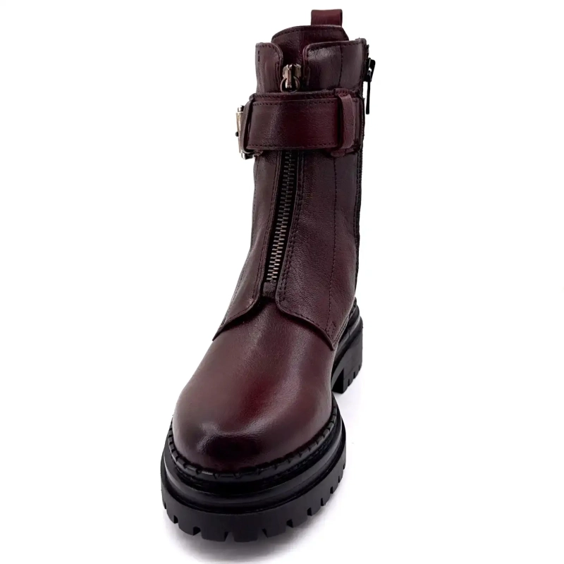 Mjus L97202 101 6345 Cuero Burdeos Ivoire Chaussures