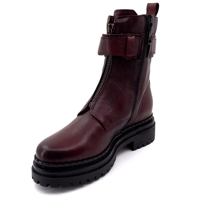 Mjus L97202 101 6345 Cuero Burdeos Ivoire Chaussures