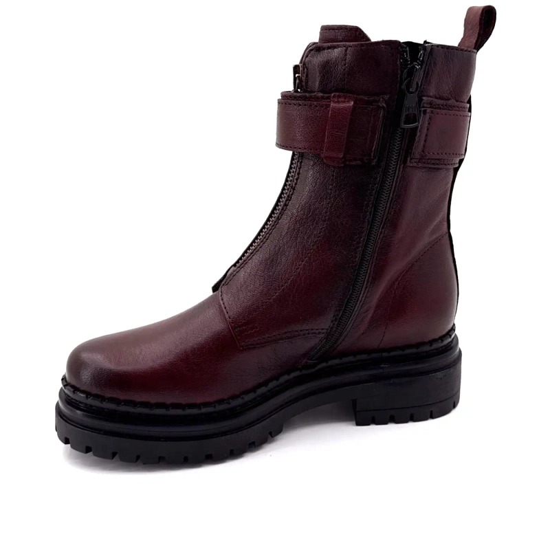 Mjus L97202 101 6345 Cuero Burdeos Ivoire Chaussures