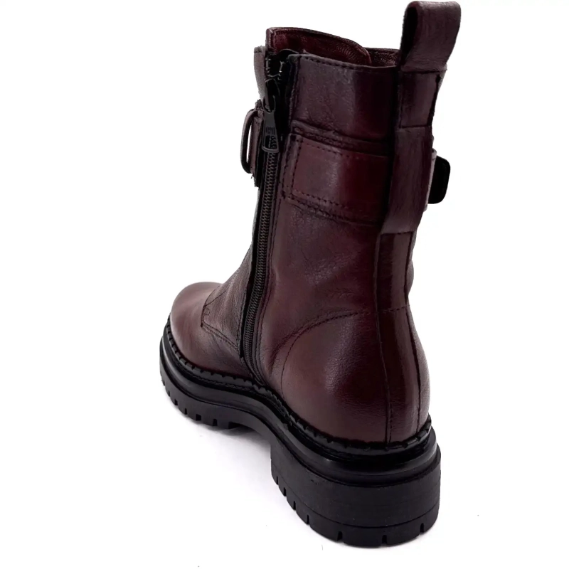 Mjus L97202 101 6345 Couro Bordeaux Ivoire Chaussures