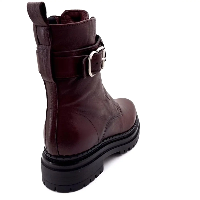 Mjus L97202 101 6345 Cuir Bordeaux Ivoire Chaussures