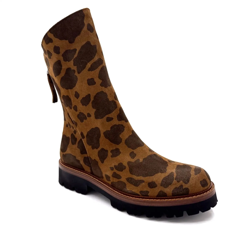 Ivoire 3270 Carrie 20 Wildleder Leo Print Braun Ivoire Chaussures
