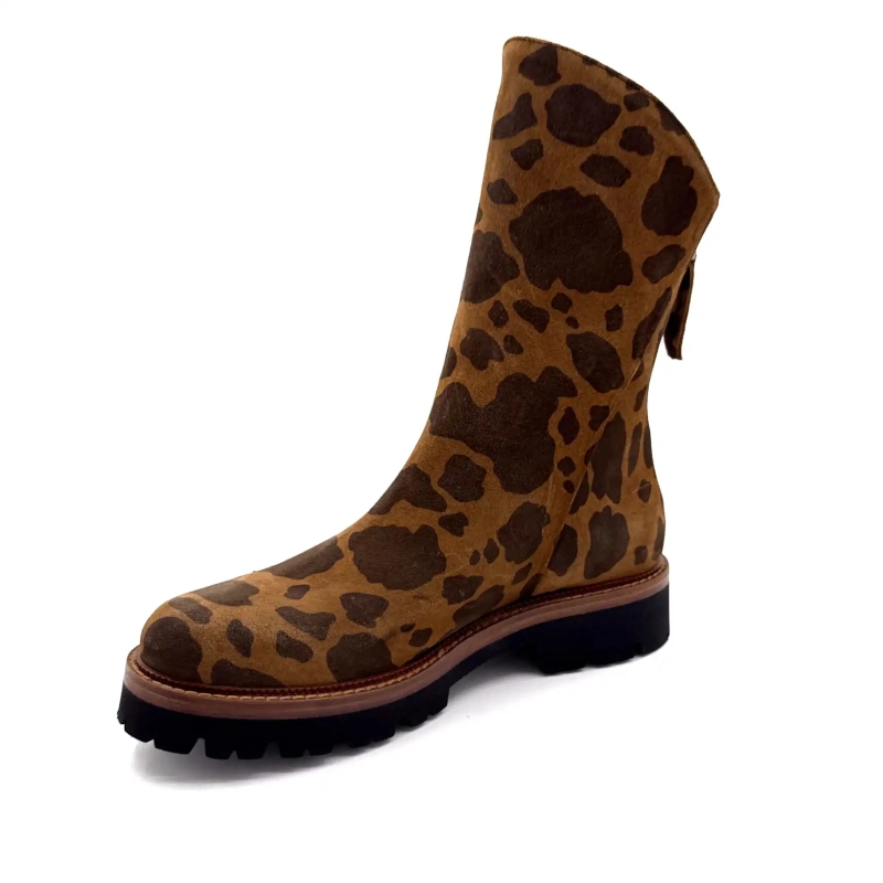 Ivoire 3270 Carrie 20 Mocka Leo Mönster Brun Ivoire Chaussures