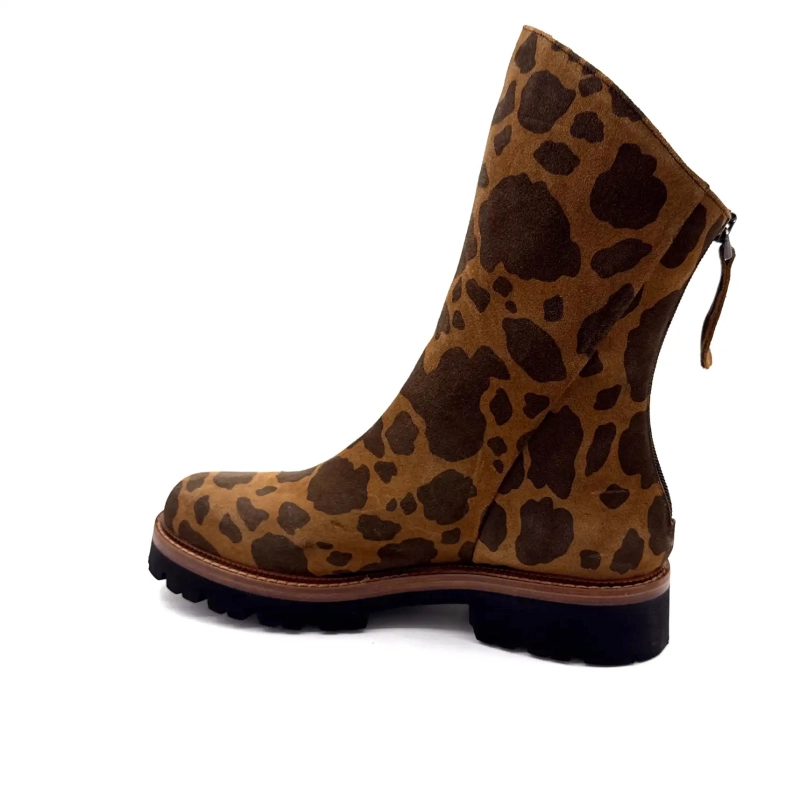 Ivoire 3270 Carrie 20 Wildleder Leo Print Braun Ivoire Chaussures