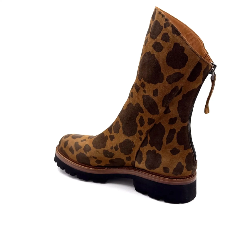 Ivoire 3270 Carrie 20 Suède Leo Print Bruin Ivoire Chaussures