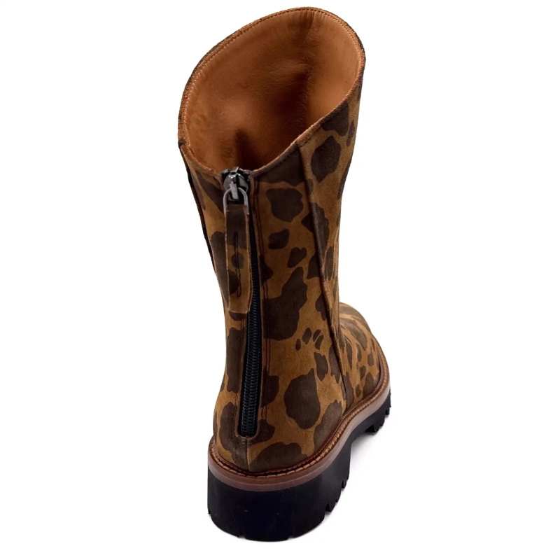 Ivoire 3270 Carrie 20 Camurça Estampa Leo Marrom Ivoire Chaussures